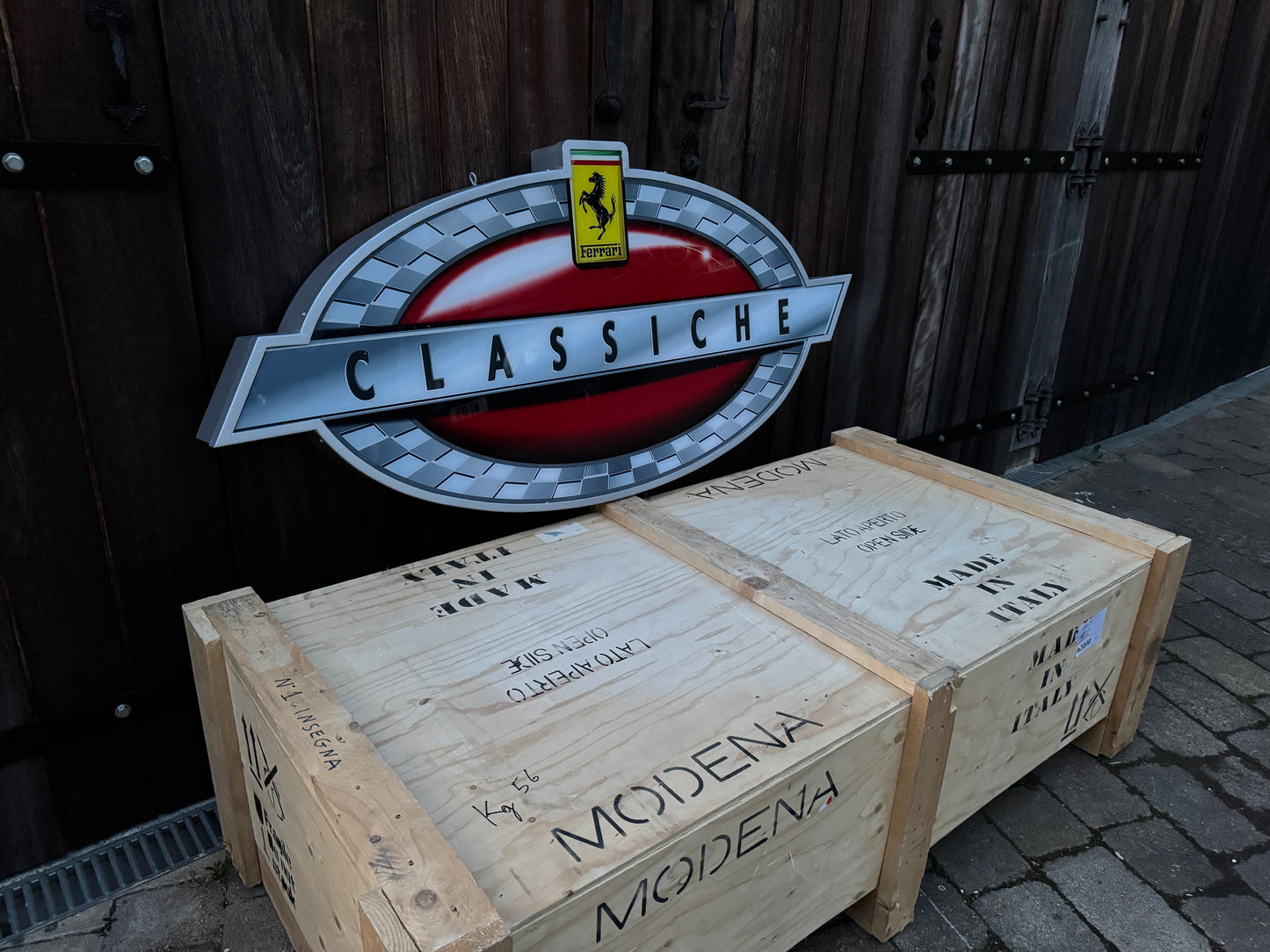 Ferrari Classiche Illuminated Logo Sign #D32
