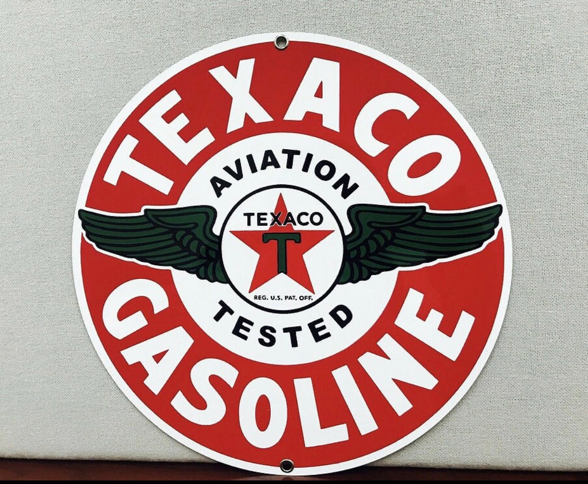 Texaco Enamel Metal Sign #A37