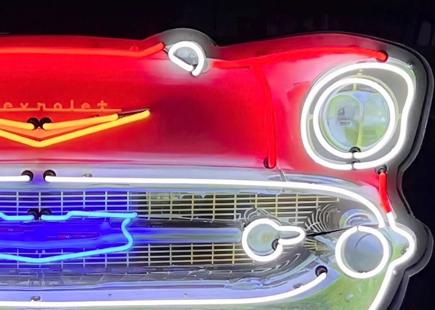 Chevrolet Bel Air Grill Neon Sign #N7