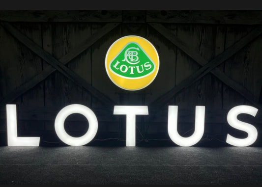 Lotus Illuminated Logo Sign #D51