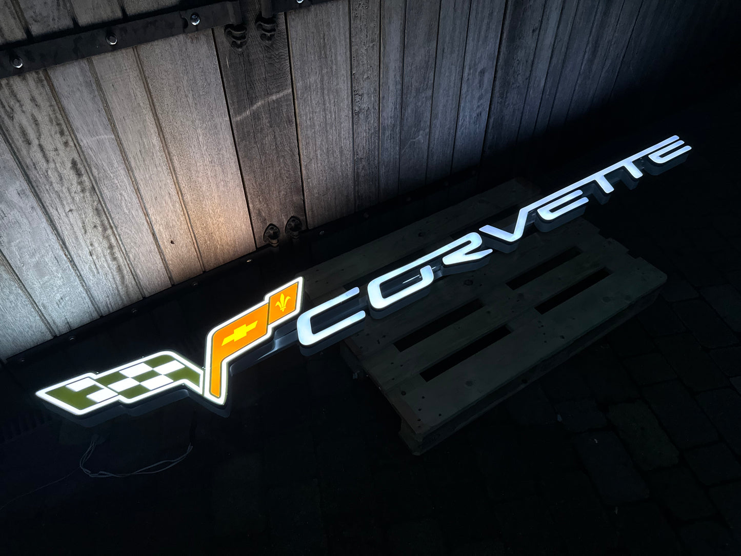 Corvette Dealership Illuminated Logo Sign #D3