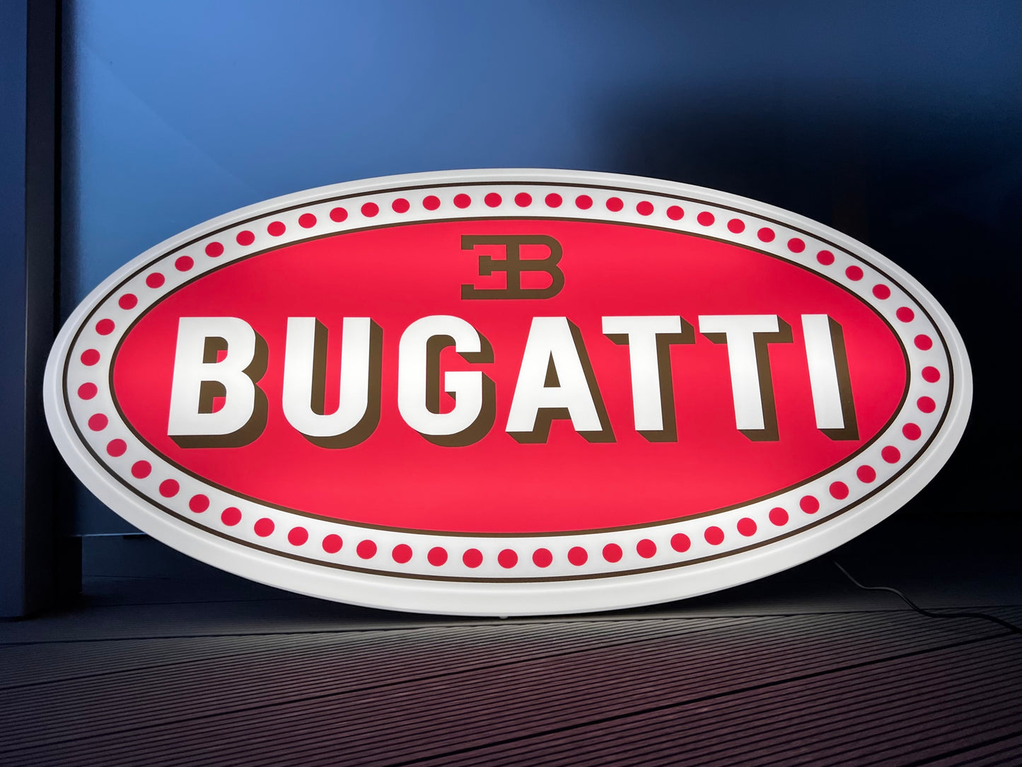 Bugatti Illuminated Logo Sign #B17