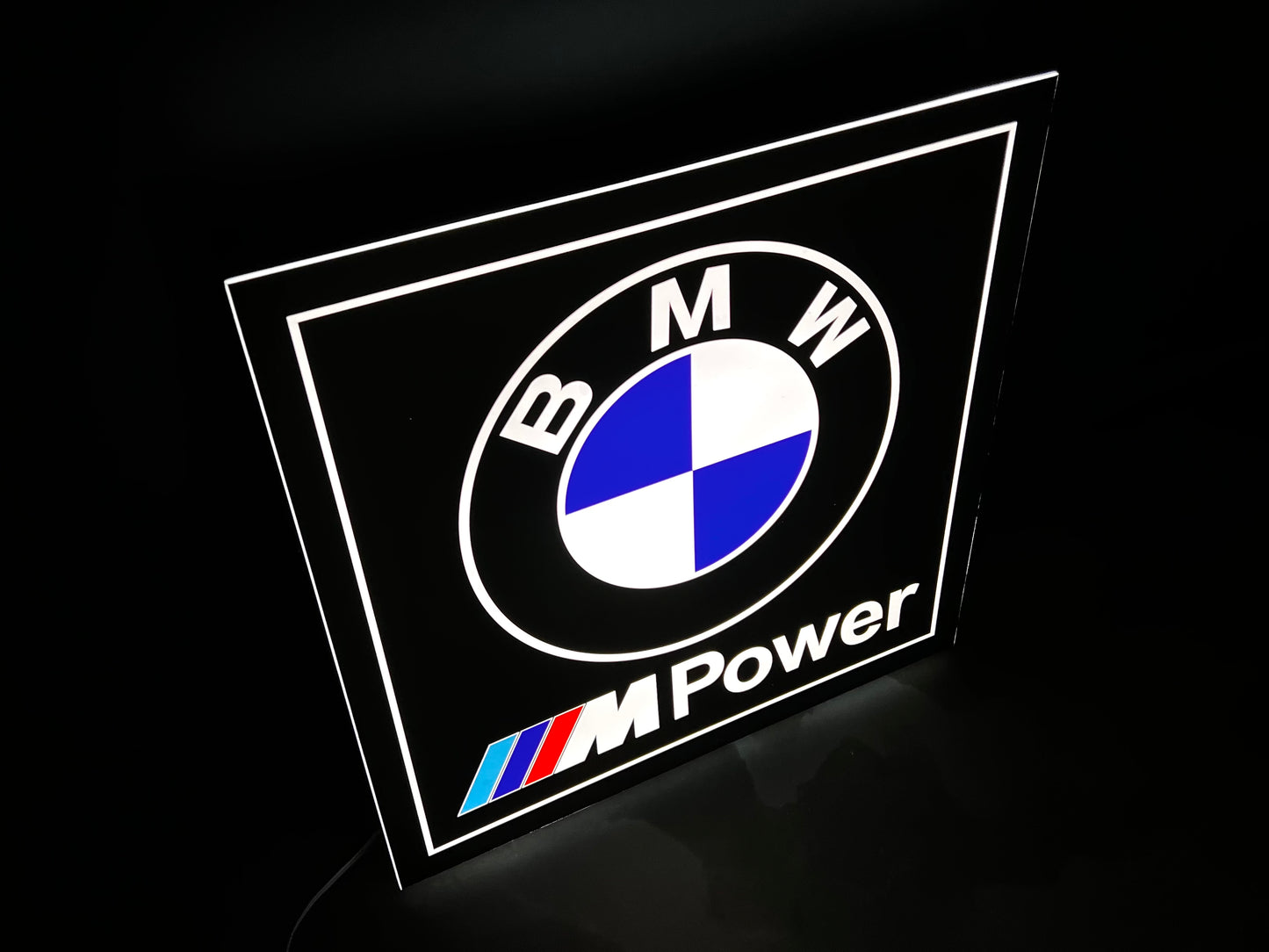 BMW M Power Illuminated Logo Sign #B13