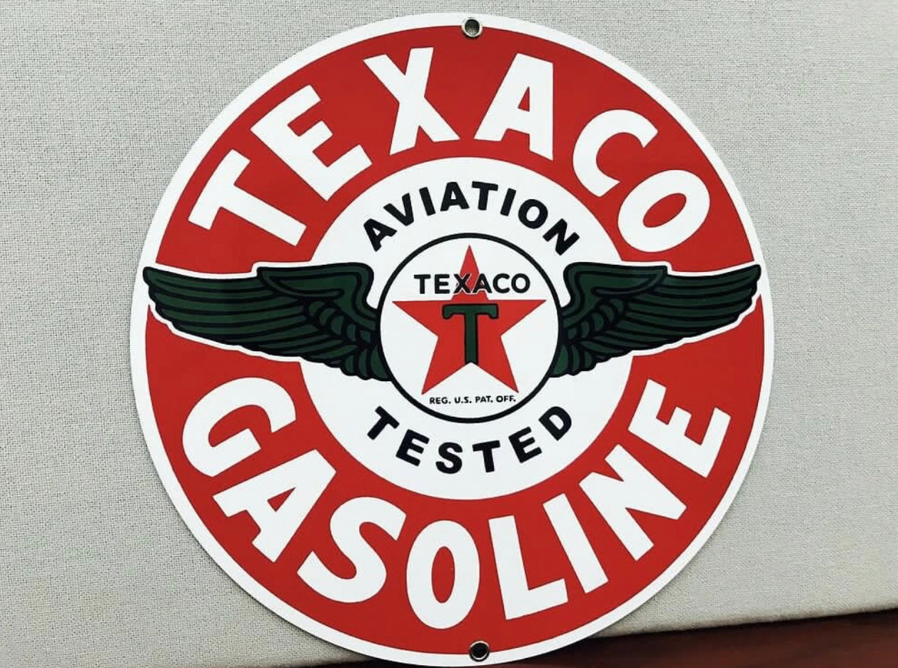 Texaco Enamel Metal Sign #A37