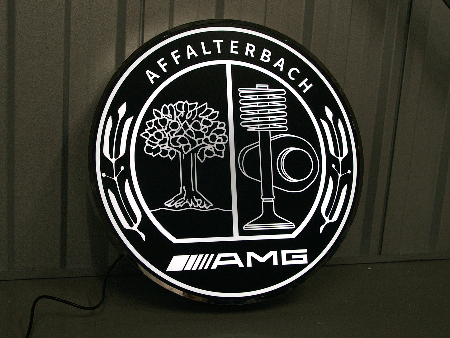 Mercedes Benz AMG Dealership Illuminated Sign Black #D53