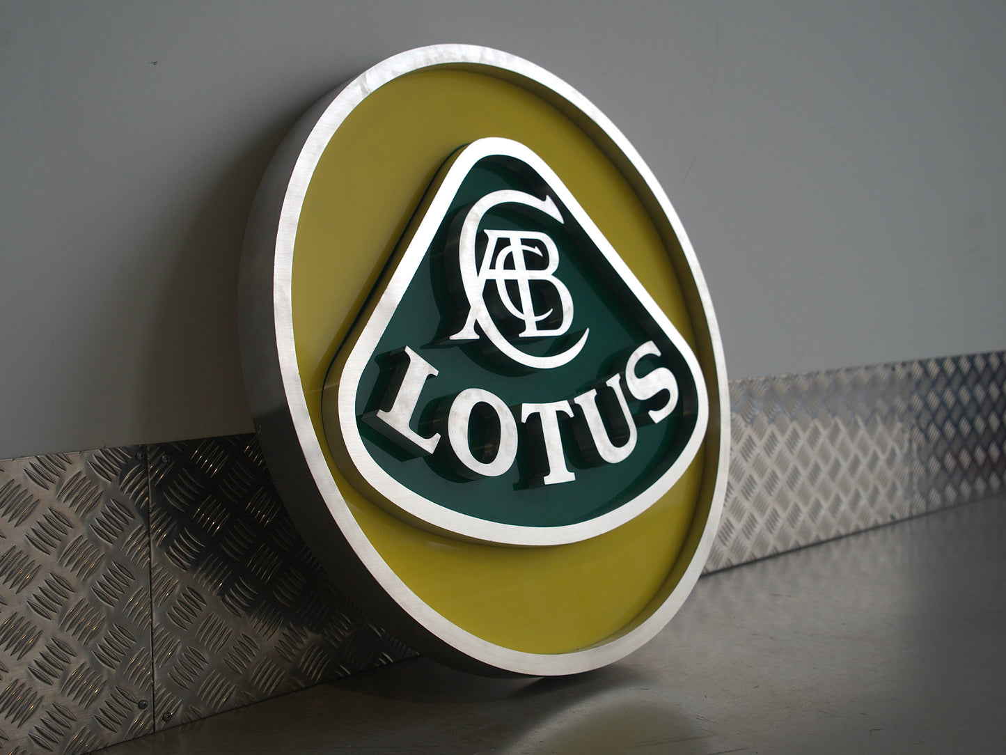 Lotus Dealership Crest Logo Sign #D52