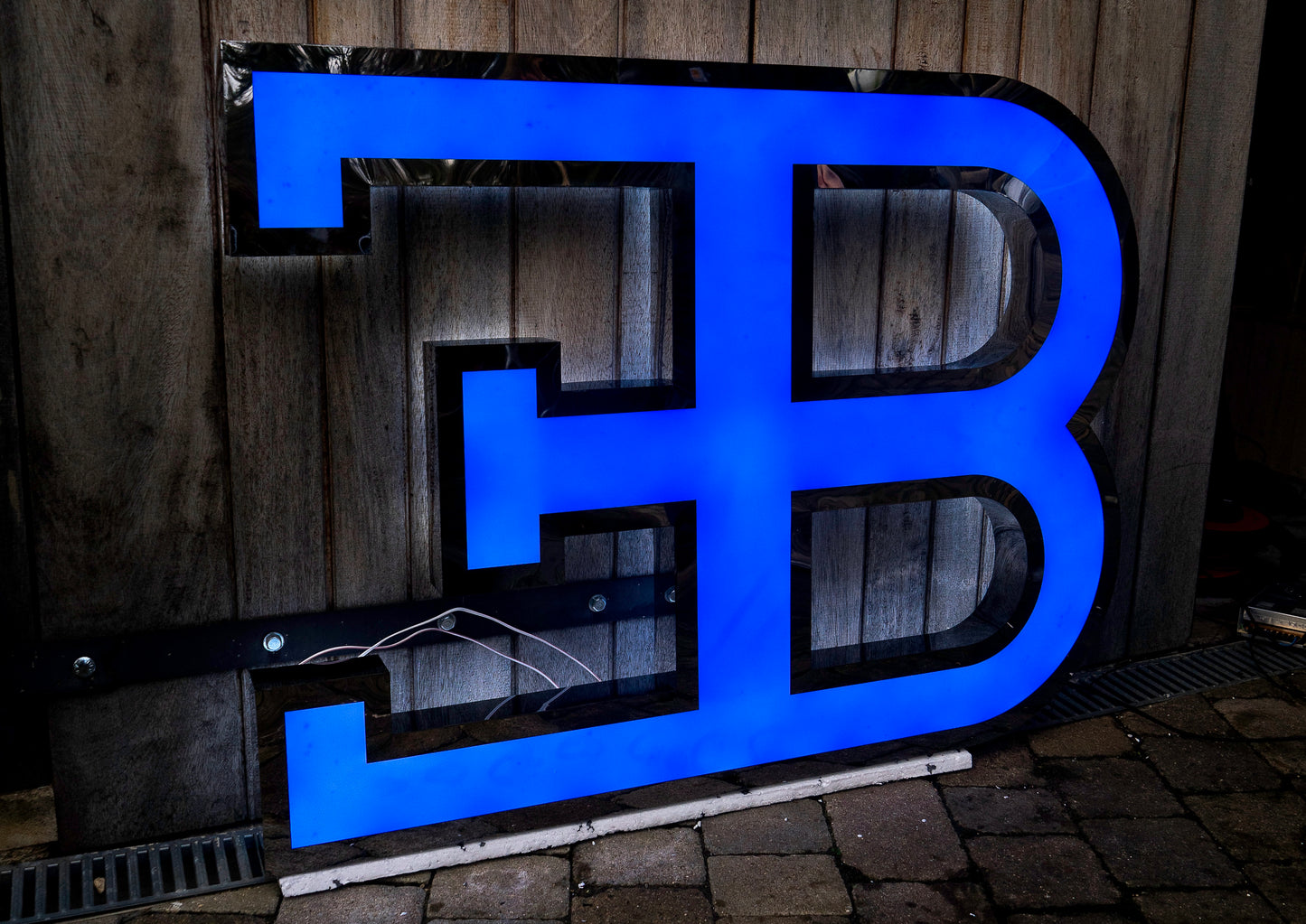 Bugatti EB Illuminated Logo Sign #D2