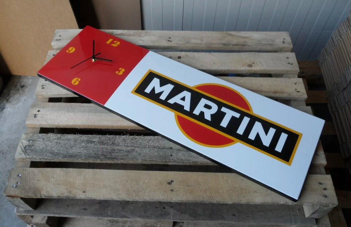 Martini Enamel Clock Sign #A58