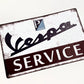 Vespa Service Metal Sign #A104