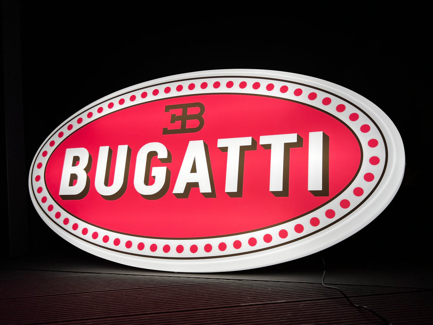 Bugatti Illuminated Logo Sign #B17