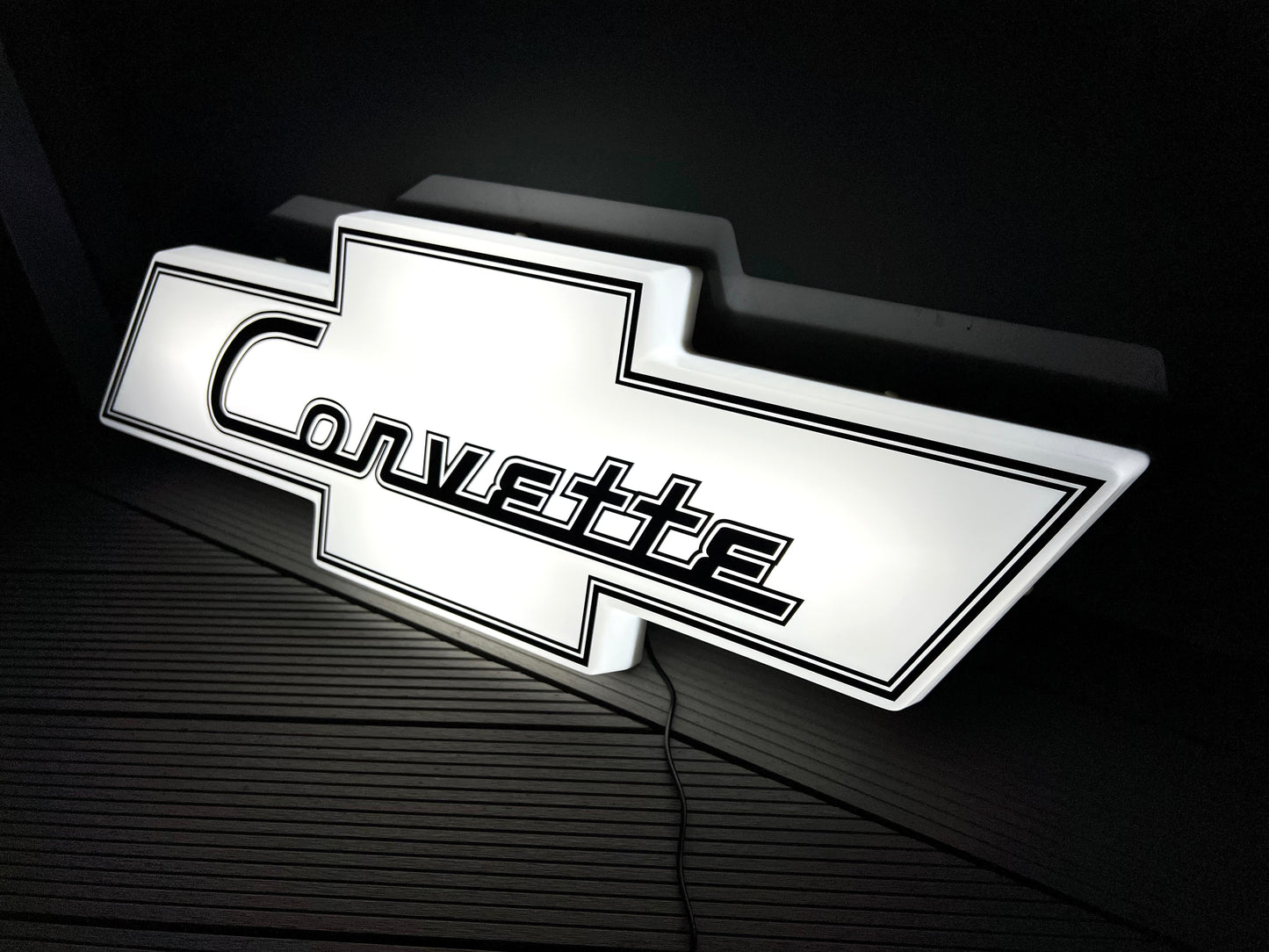 Chevrolet Corvette Illuminated Logo Sign #B19