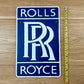 Rolls Royce Blue Metal Logo Sign #A96