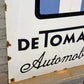 DeTomaso Vintage Enamel Metal Sign #A114