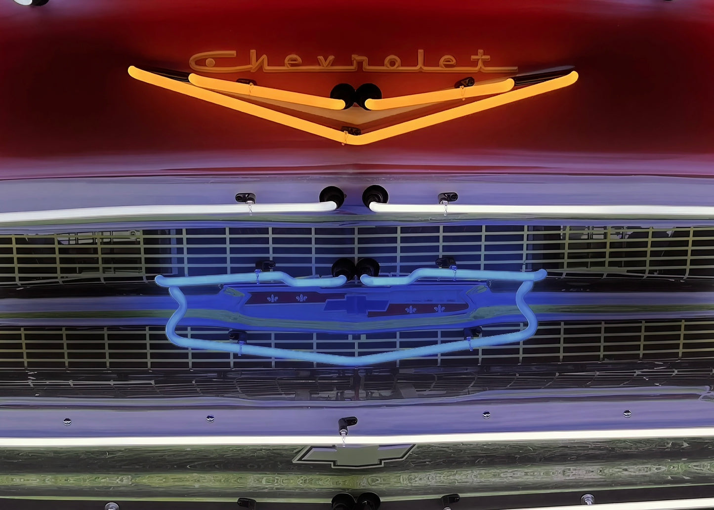 Chevrolet Bel Air Grill Neon Sign #N7