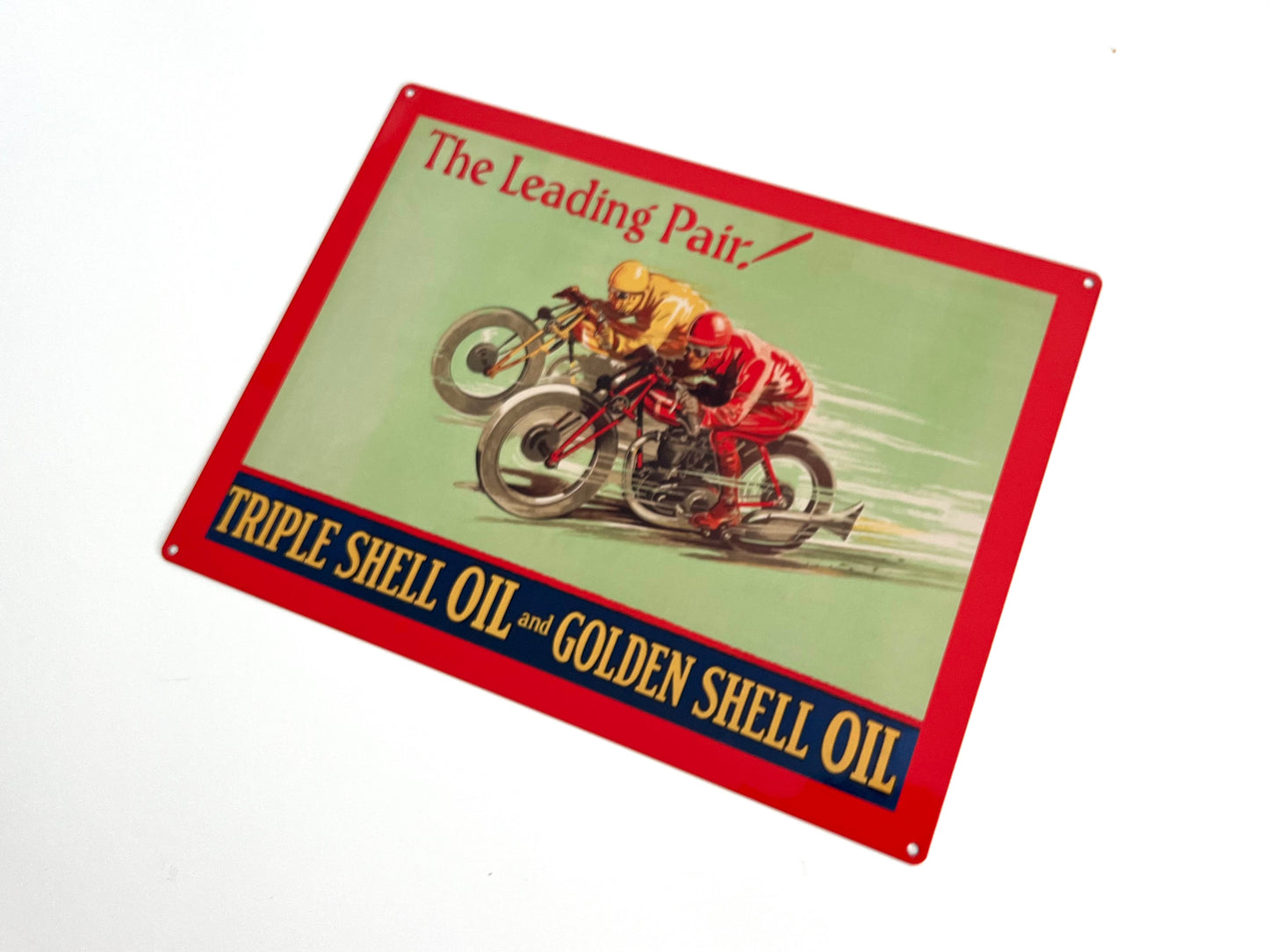 Shell Oil Leading Pair Metal Sign #A101