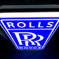 Rolls Royce Blue Illuminated Logo Sign #B60