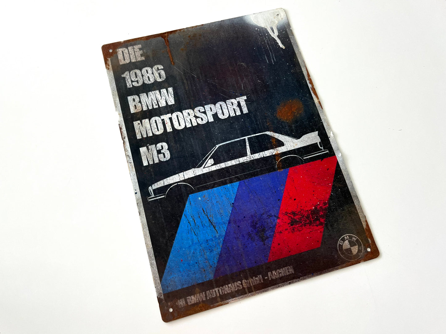 BMW M3 Vintage Metal Sign #A18