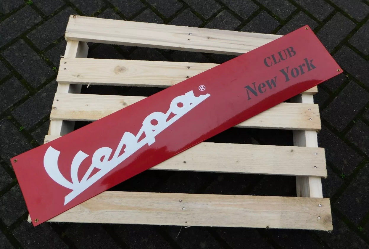 Vespa Enamel Sign #A71