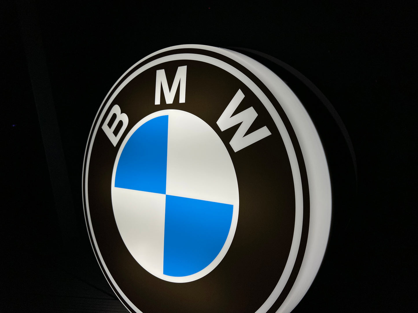 BMW Round Illuminated Logo Sign #B15