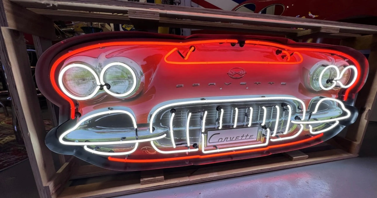 Chevrolet Corvette C1 Grill Neon Sign #N8