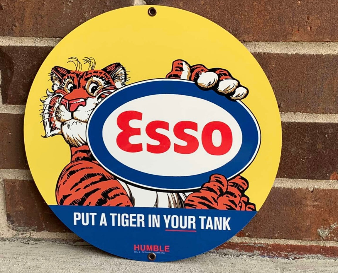 Esso Enamel Metal Sign #A29