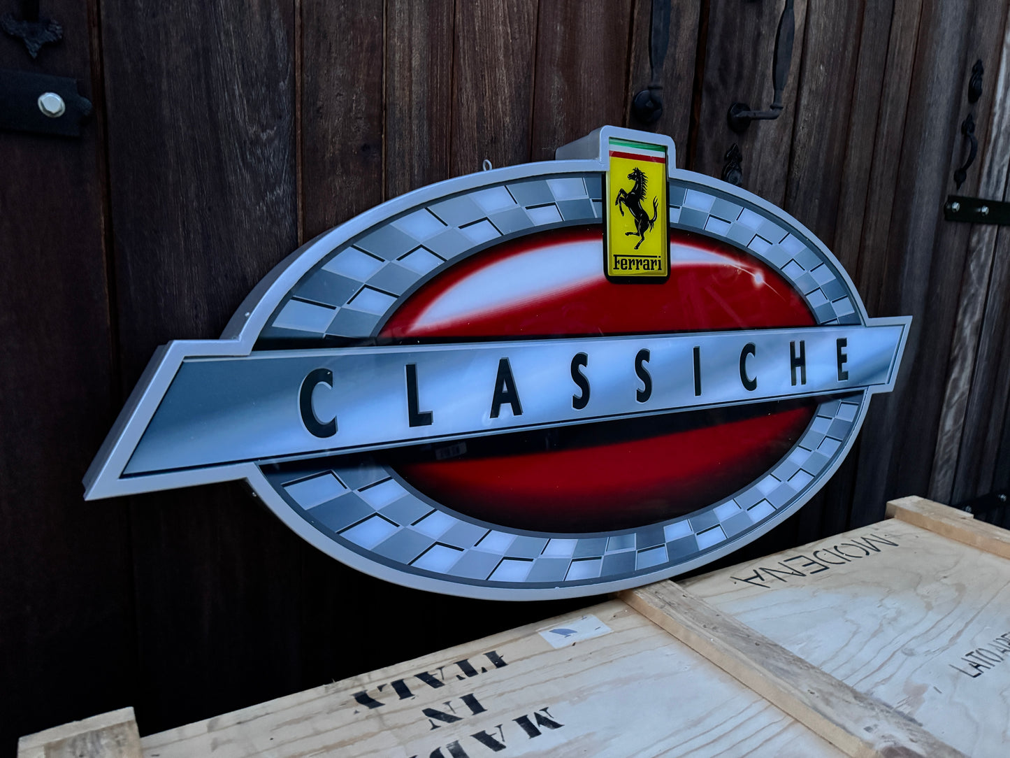 Ferrari Classiche Illuminated Logo Sign #D32