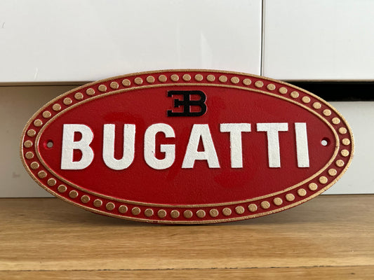 Bugatti Metal Logo Sign #A21