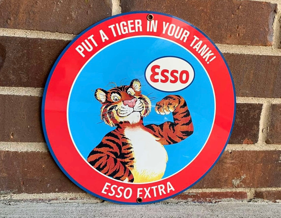 Esso Enamel Metal Sign #A30