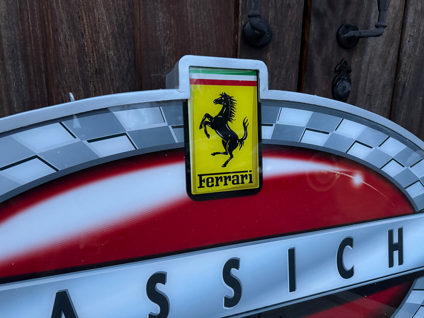Ferrari Classiche Illuminated Logo Sign #D32