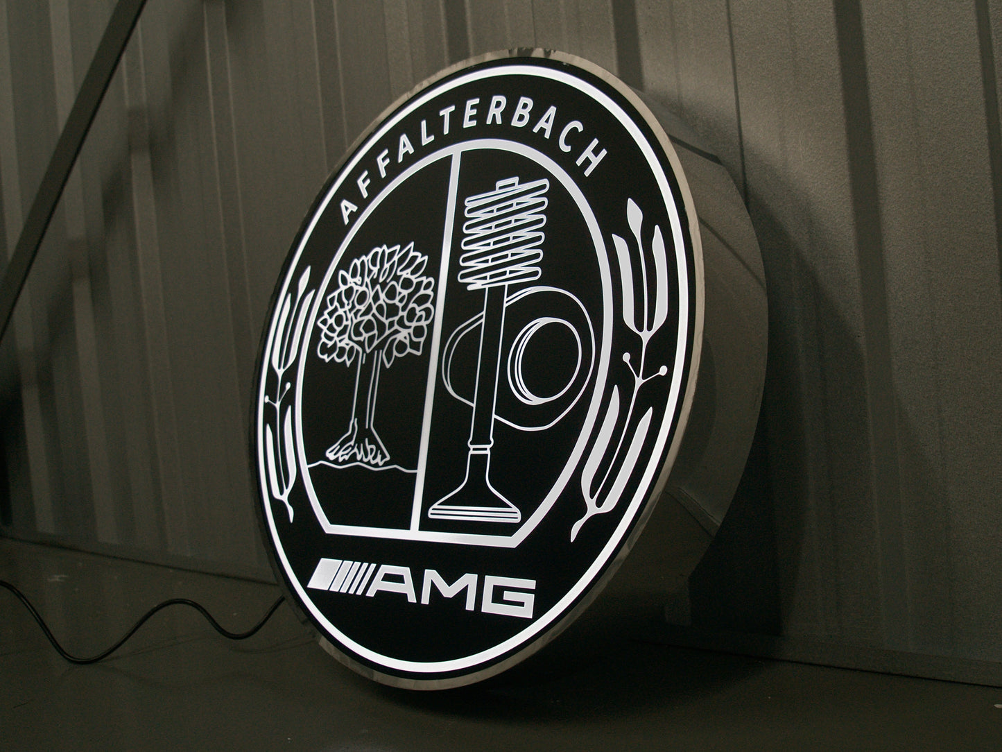 Mercedes Benz AMG Dealership Illuminated Sign Black #D53