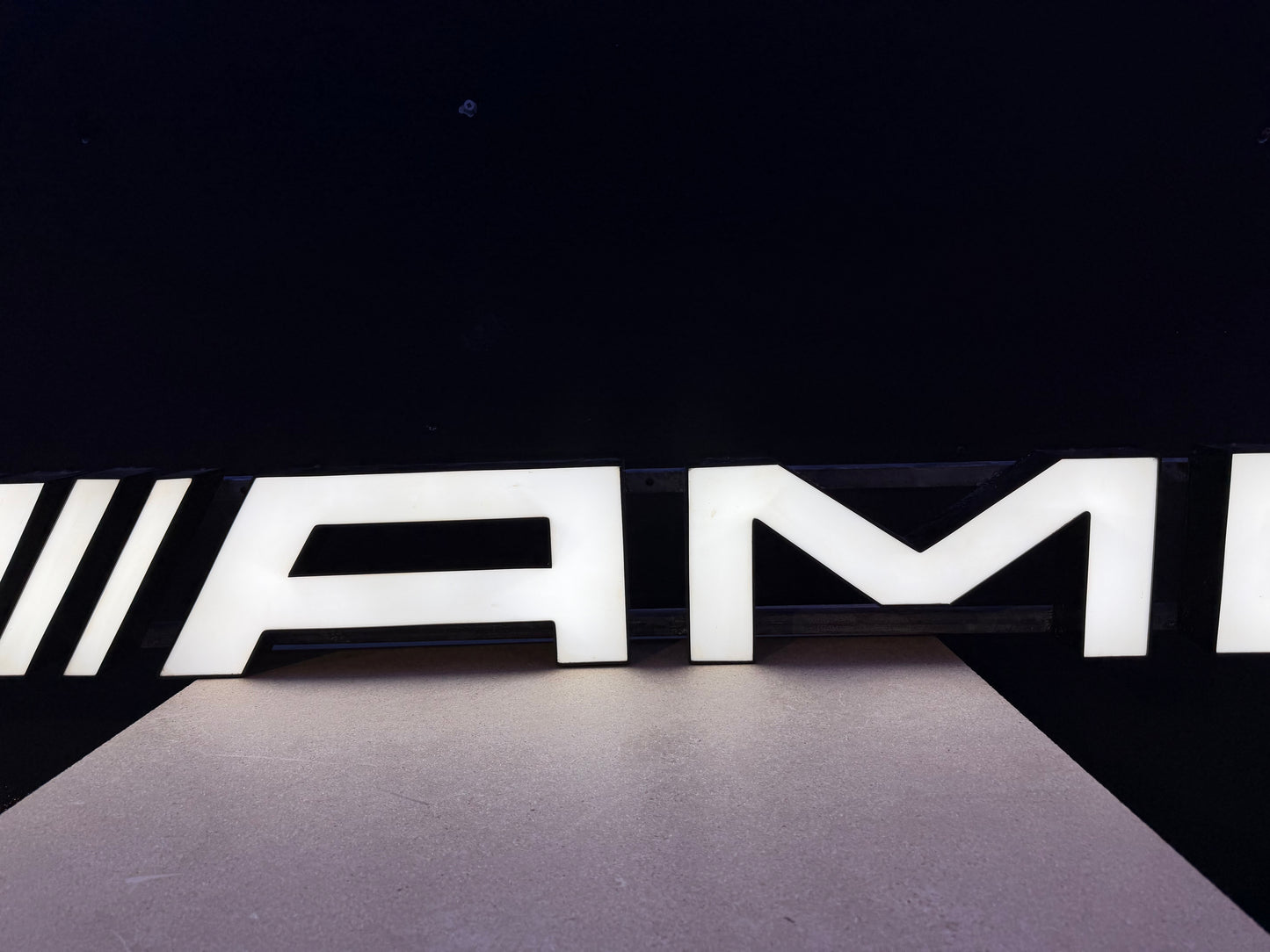 Mercedes Benz AMG Dealership Illuminated Sign Black #D55