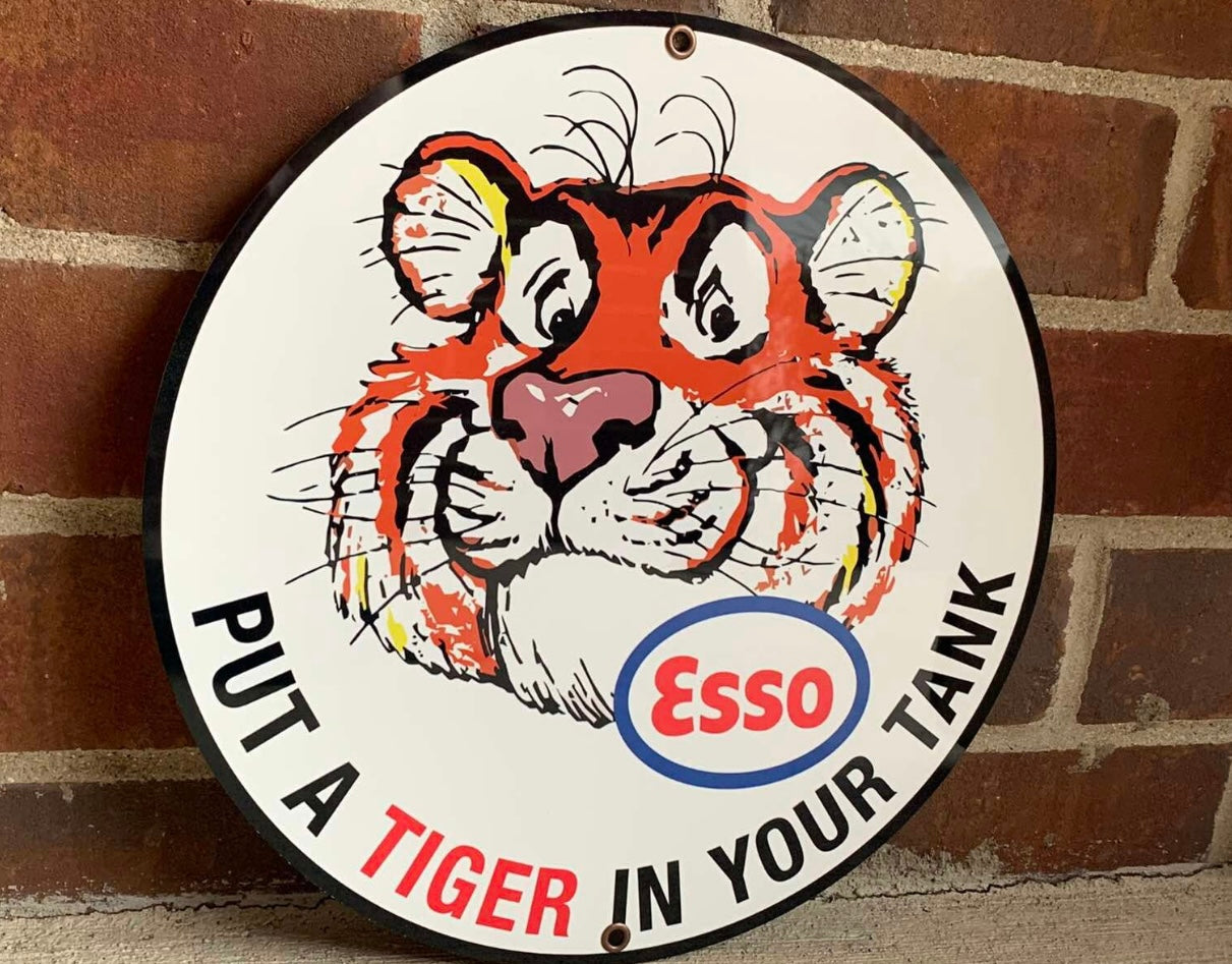 Esso Enamel Metal Sign #A28