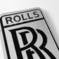 Rolls Royce Silver Acrylic Logo Sign #A112