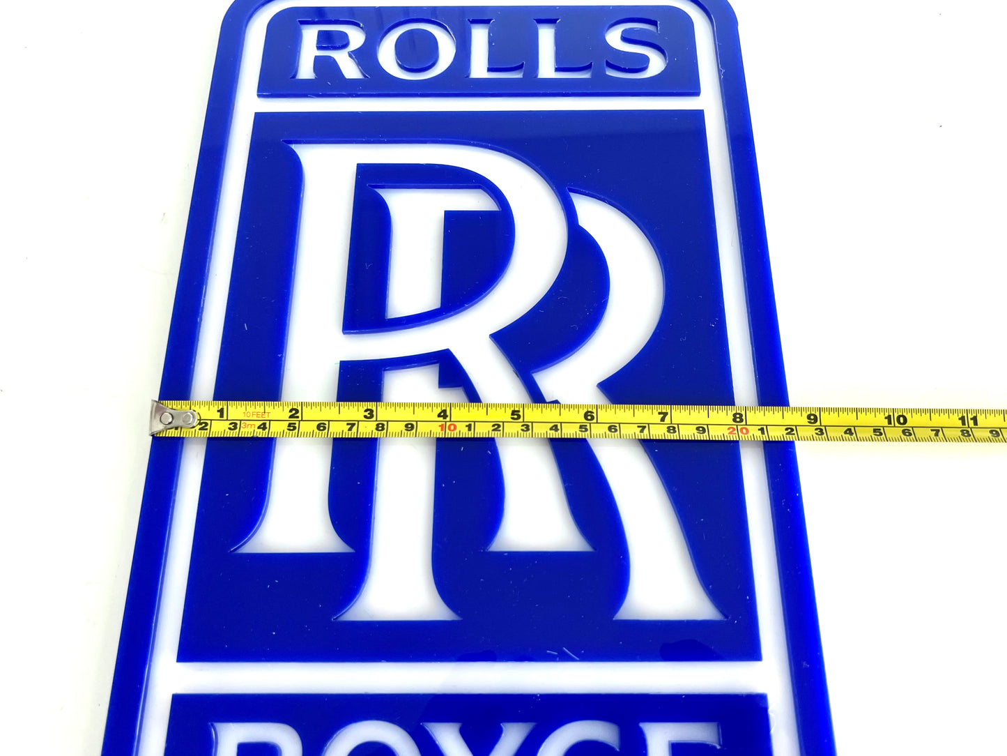Rolls Royce Blue Acrylic Logo Sign #A111