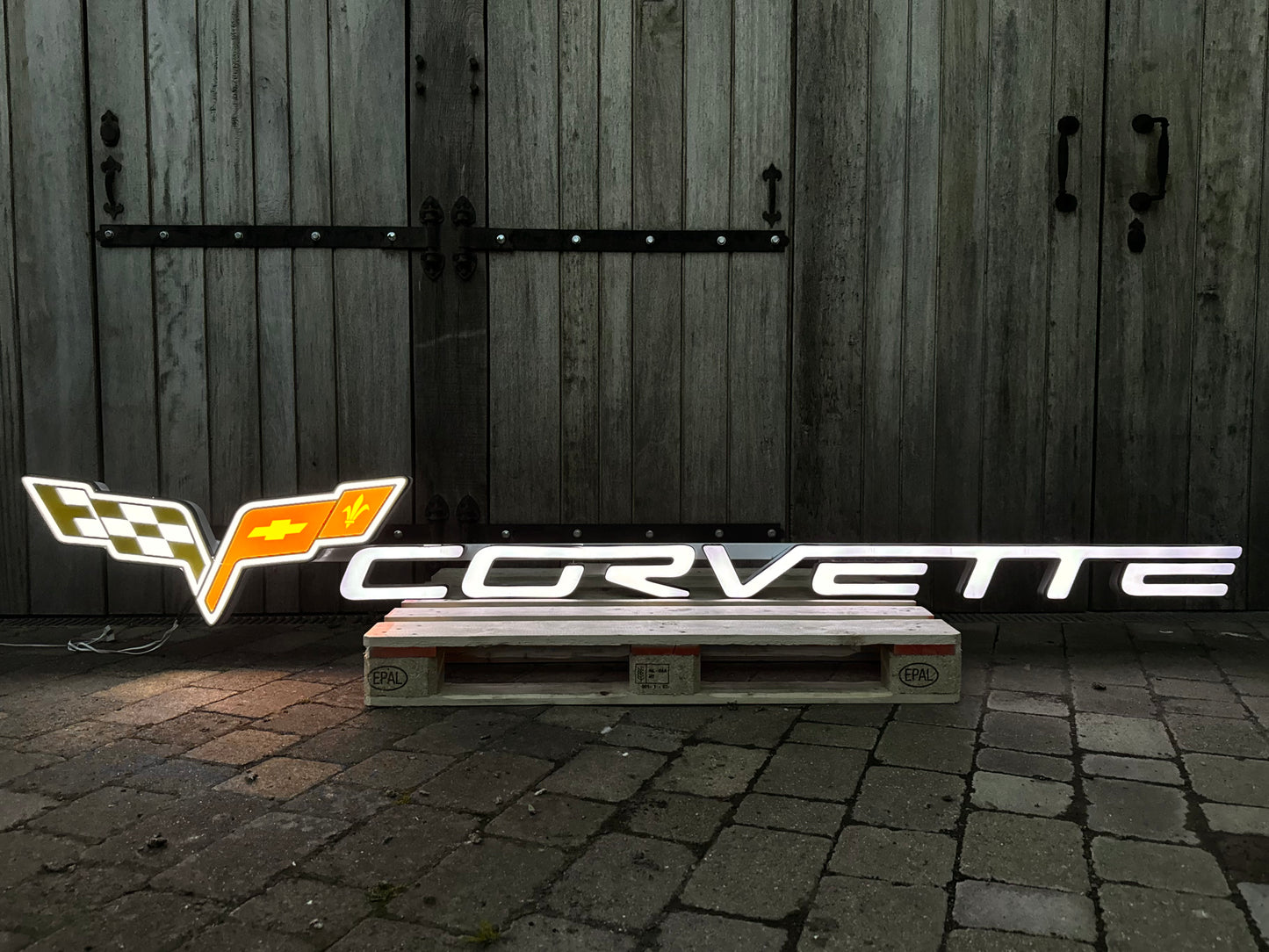 Corvette Dealership Illuminated Logo Sign #D3