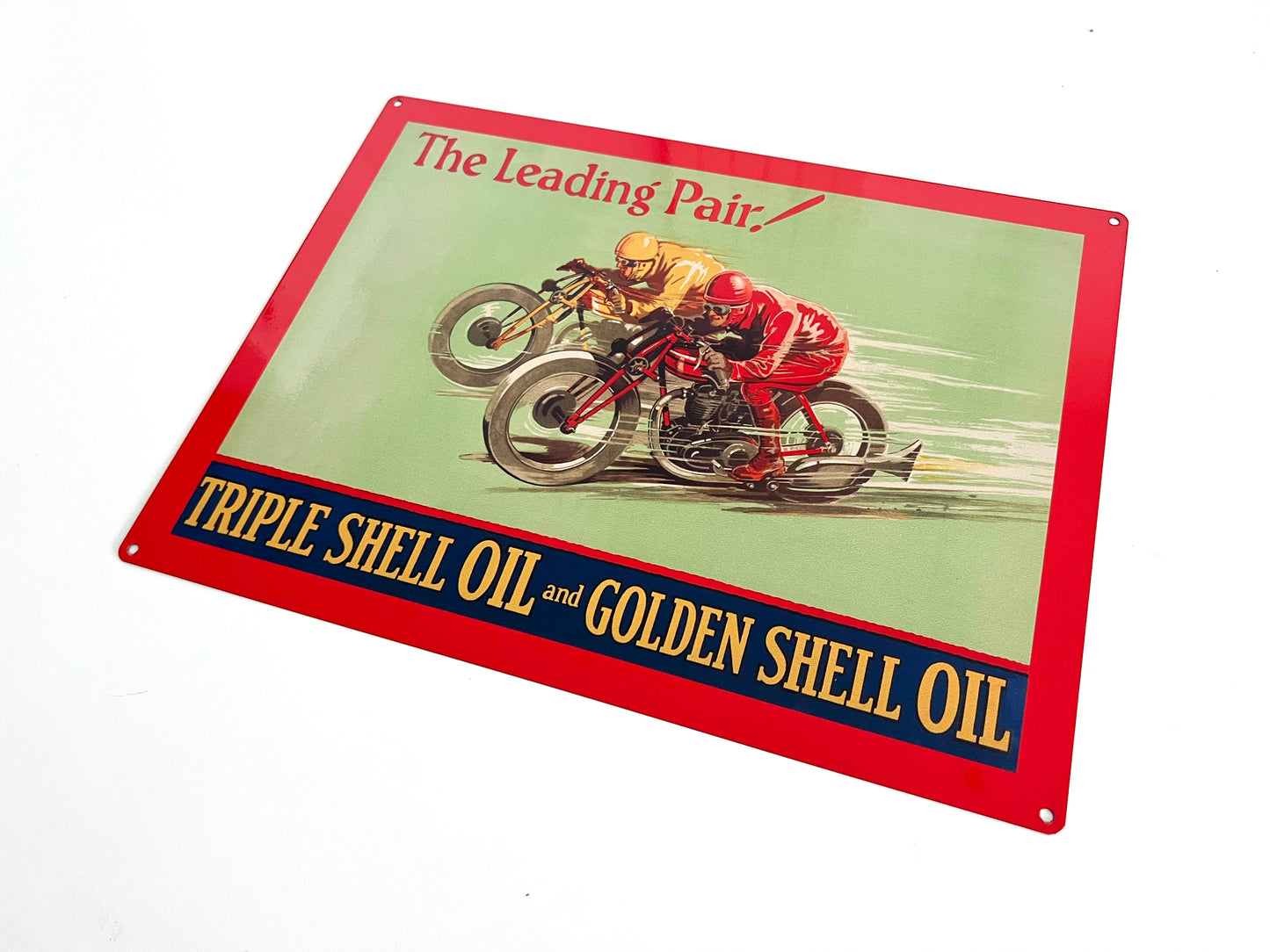 Shell Oil Leading Pair Metal Sign #A101