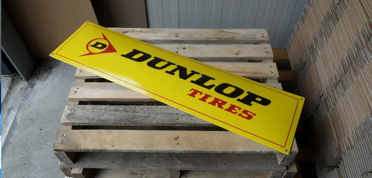 Dunlop Tyres Enamel Sign #A27