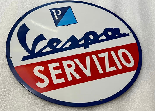 Vespa Enamel Sign #A72
