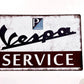 Vespa Service Metal Sign #A104
