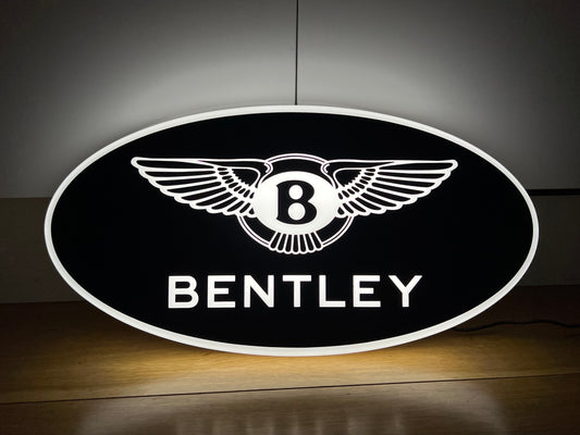 Bentley Black Illuminated Logo Sign #B9